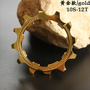 MTB Mountain bike flywheel repair patch sprocket wheel  9 10  speed 11T 12T 13T denticulate Repair Parts For shimano and sram 10speed 12T-golden