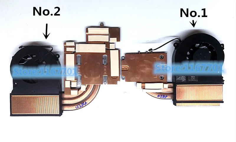 ORG ноутбук процессор/GPU охлаждения радиатора и вентилятор для Clevo P775DM P775DM2 P775DM3 P775TM X711 6-31-P77FN-200 6-31-P77FN-100