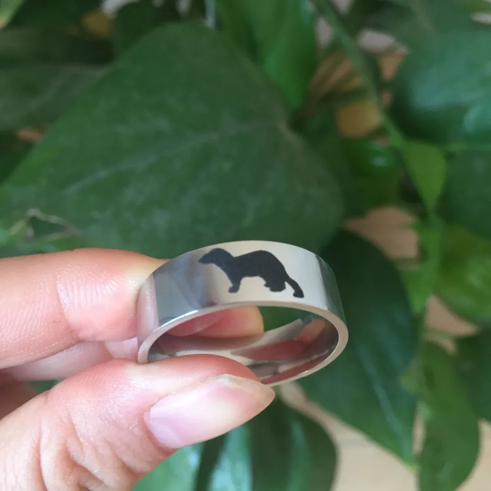 Новое поступление, мужское высококачественное кольцо из нержавеющей стали с Бобром, кольца с животными, лучший подарок для мужчин, Прямая поставка, YP4125