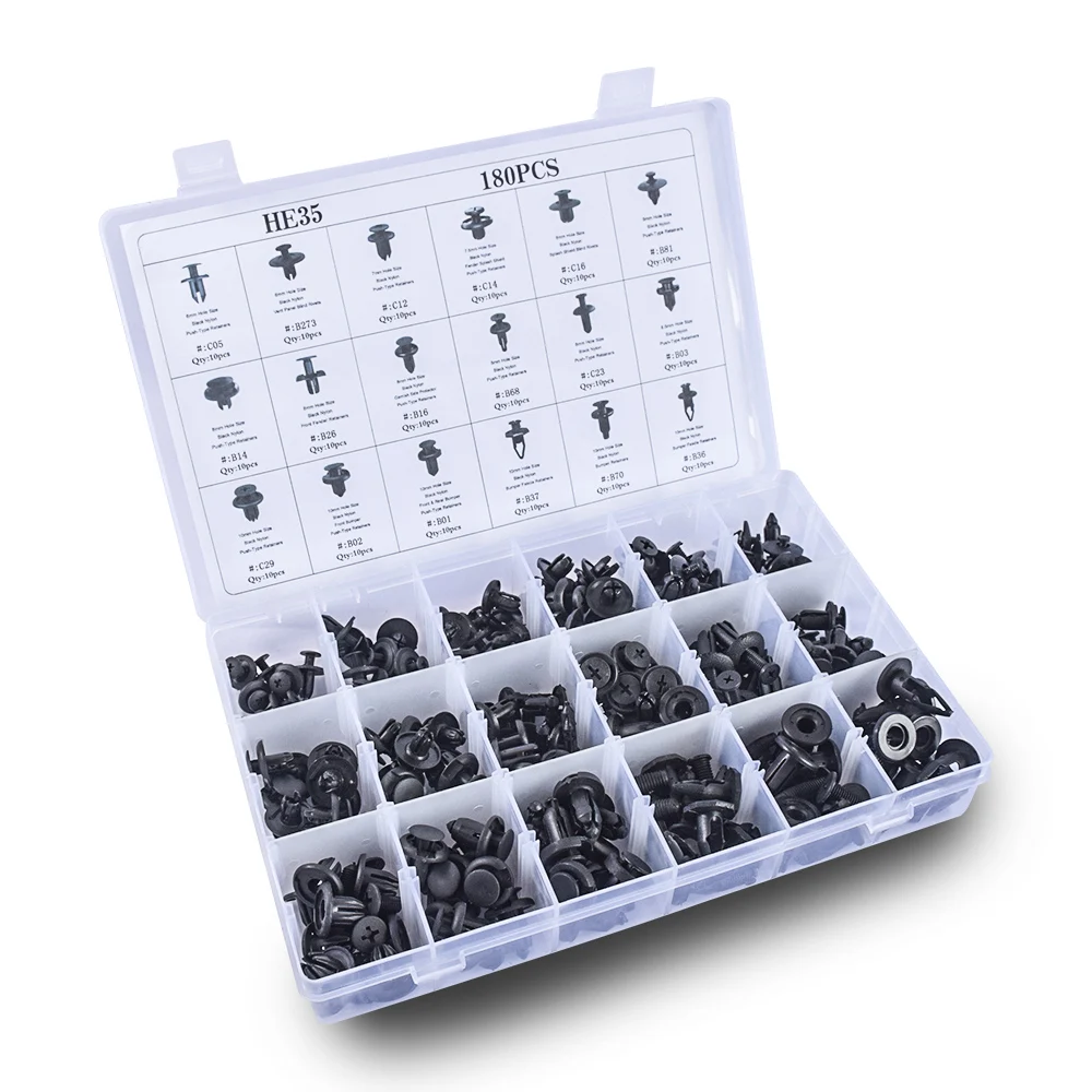 CNIKESIN180PCS Автомобильный крепеж зажимы и инструмент для ремонта нажимной