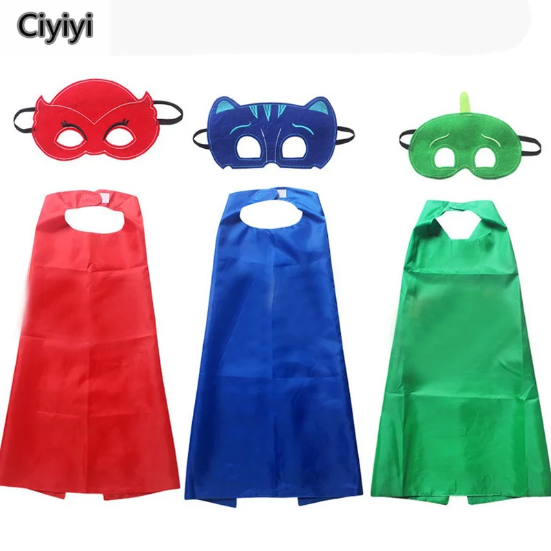 

Les Pyjamasques Cartoon Hero Mask Cloak Children Party Cosplay Connor Greg Amaya Masque Les enfants Jouet Kids Birthday Toy Gift