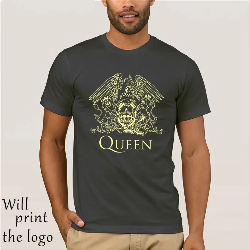 

Men's T-shirts Summer Style Fashion Swag Men T Shirts. Queen Band Rock Music Logo Men's T-shirt