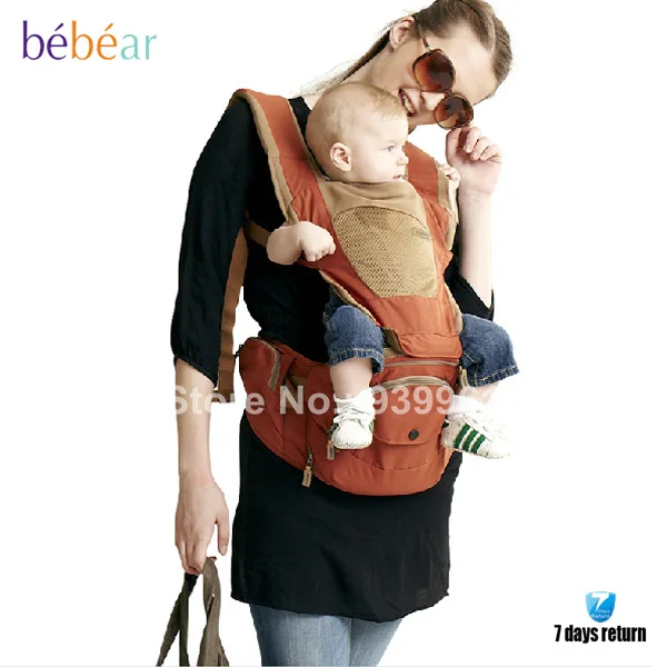 bebear Baby Hipseat in i-angel Breathable and Comfortable Carrier 4 1 Multi-Functional 3-36 months |