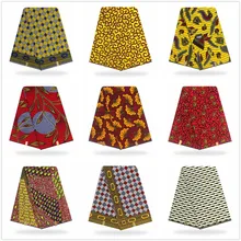 ESEWING Высококачественная африканская восковая ткань с принтом хлопок Анкара швейный материал для платья Анкара восковая ткань с принтом 6 ярдов