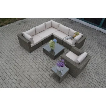 

Trade Assurance SGS high quality unique sectional synthetic rattan sleeper sofas