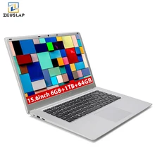 ZEUSLAP 15.6 inch 6G RAM 1TB HDD 64GB eMMC Intel Quad Core WIFI bluetooth Windows 10 System Notebook PC computer laptop