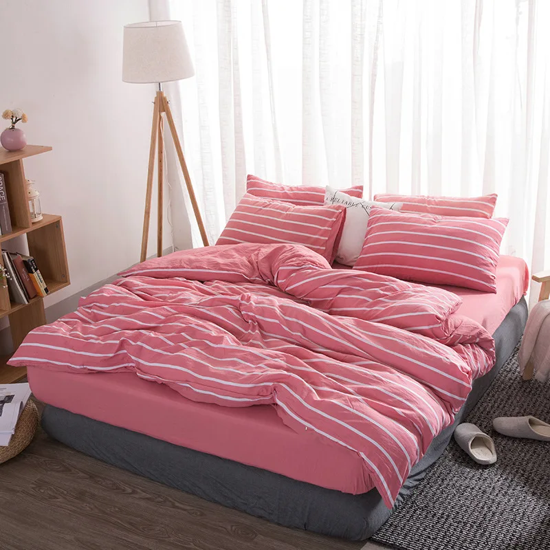 السيدة يا المنسوجات المنزلية منقوشة حاف مجموعة غطاء القطن شريط منقوشة هندسية المطبوعة مصمم طقم سرير الاختيار نوم أغطية سرير السيدة يا المنسوجات المنزلية منقوشة حاف مجموعة غطاء القطن شريط منقوشة هندسية المطبوعة مصمم طقم سرير الاختيار نوم أغطية سرير