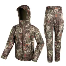 New Arrival 100D Waterproof Stretch Fabric Outerlining Tactical Military Outdoor BDU Set For Hunting Sports PP34-0066