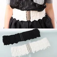 Sweet lace decoration all-match belt lace elastic round socket for decoration wide belt cummerbund ml44