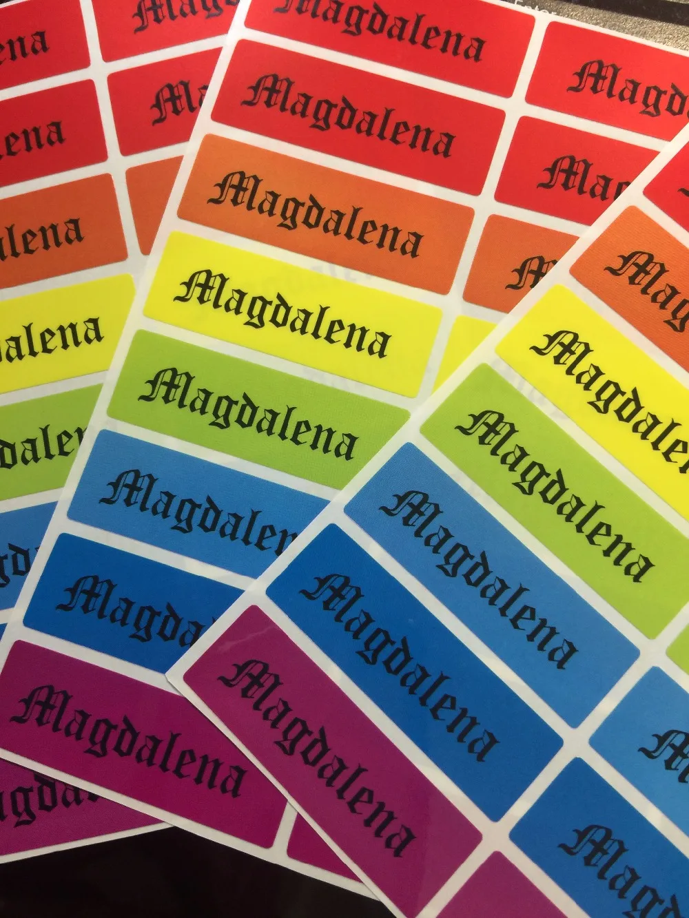 70 Pcs Personalize Customize Your Own Name Stickers In Old English Font