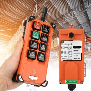 

AC220V Electric Hoist Remote Radio Control Switches Wireless Remote Controller Switch w/ 2 Transmitter +1 Receiver