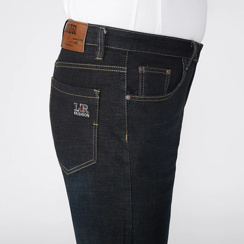 Plus Size 30-52 Mens Spring Autumn Stretch Black Denim Jeans Casual Bggy Patns High Quality Designer Jeans Men Plus Size 30-52 Mens Spring Autumn Stretch Black Denim Jeans Casual Bggy Patns High Quality Designer Jeans Men
