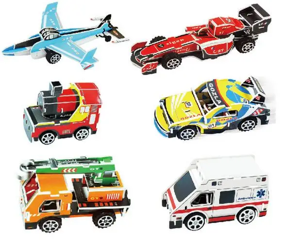 

Handmade 3D EVA Foam Puzzle Toy Racing Car Truck Vehicle Model Children DIY Craft Kits 3-6 years