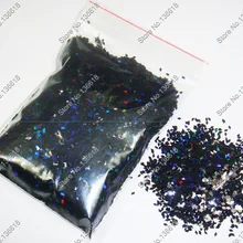 50 г-1 мм Голографический лазерный Черный Цвет Блеск Алмазный(ромб) Paillette Spangle форма для украшения ногтей и блестки для рукоделия