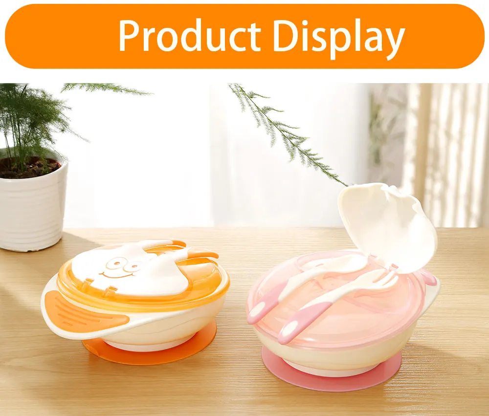 Baby Suction Bowl Spill Proof Baby Feeding Bowl kids Utensils Baby Training Bowl BPA Free Children Dinnerware Set Spoon and Fork Baby Suction Bowl Spill Proof Baby Feeding Bowl kids Utensils Baby Training Bowl BPA Free Children Dinnerware Set Spoon and Fork