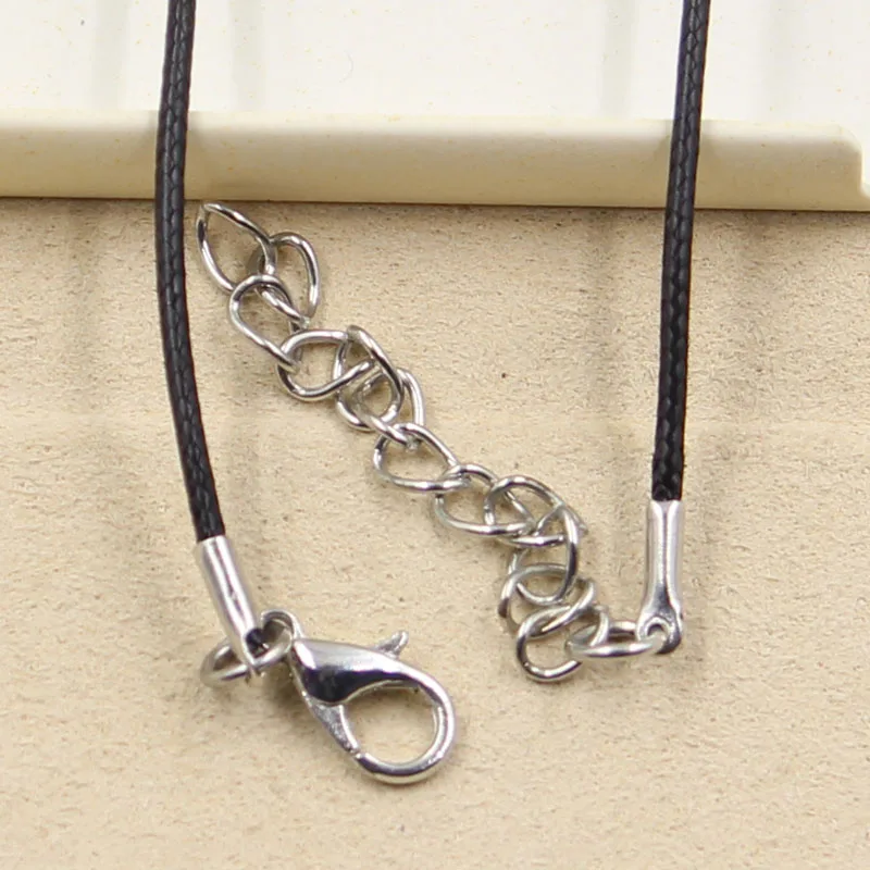 Новая Мода тибетский серебряный кулон подковы ожерелье чокер Шарм черный кожаный шнур заводская цена ювелирные изделия ручной работы