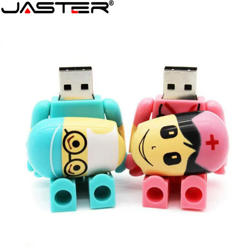 JASTER Doctors memory stick nurses Lovely medical pendrive cartoon usb flash drive pendrive 4GB 8GB 16GB 32GB 64GB