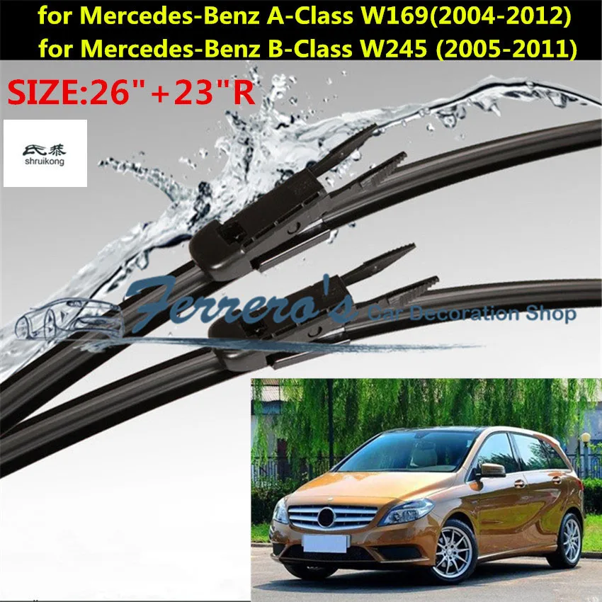 Free shipping 2pcs/lot SG 004 Wiper blades for for Mercedes Benz A