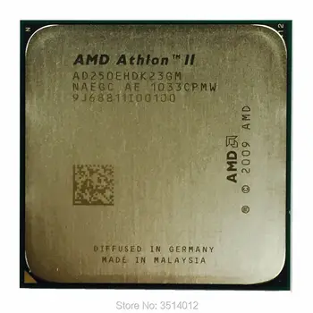 

AMD Athlon II X2 250e 3.0 GHz Dual-Core CPU Processor AD250EHDK23GM Socket AM3