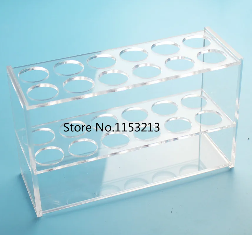 25 мл * 12-отверстия органического стекла колориметрический трубка стойки 12 Прямоугольник отверстия прозрачного плексигласа центрифуги