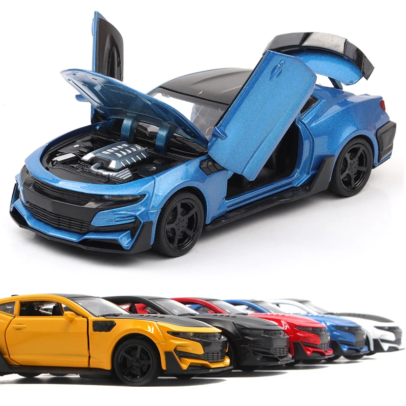 Camaro 1/32 масштаб спортивных автомобилей модель Diecast автомобиля игрушки горячие моделирование модели автомобилей колеса быстро сплава авто и яростный игрушка для мальчиков