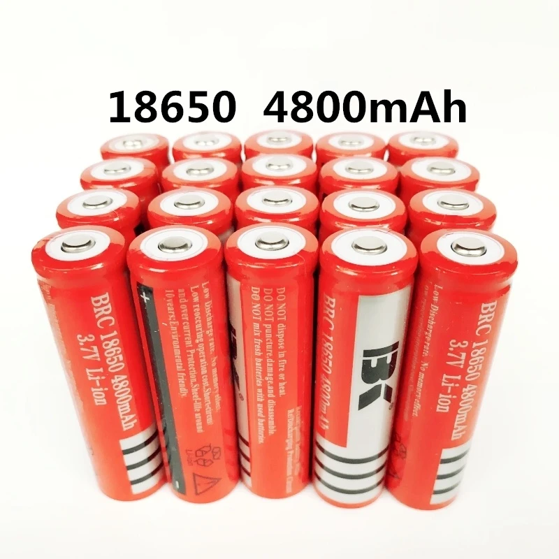 1-20 шт. литиевая аккумуляторная батарея 4800 3 7 мАч 18650 в | Электроника
