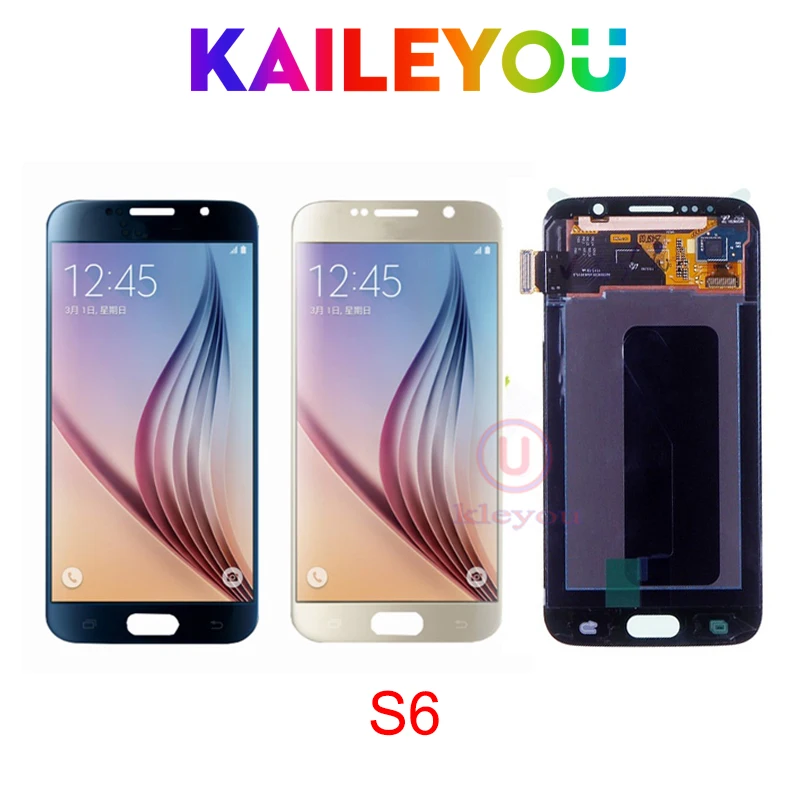 

Super AMOLED LCDS For Samsung GALAXY S6 G920 G920F LCD Display Touch Screen Digitizer Assembly