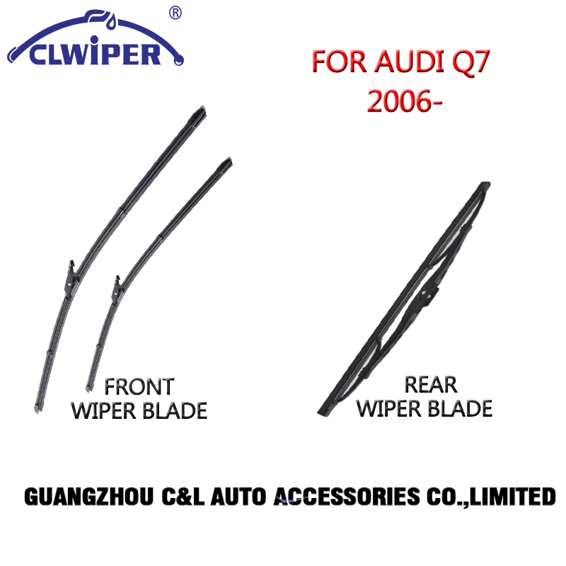 Front and rear Wiper Blades For AUDI Q7(2006 )2007 2008 2009 2010 2011