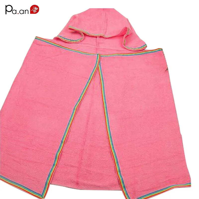 Multi color 100 organic eco friendly cotton hooded towel soft touch