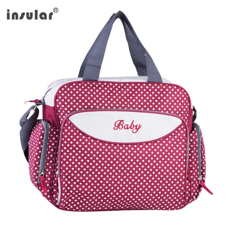 Fashion Baby Diaper Bags Stuff Organizer Stroller Nappy Changing Shoulder Mummy Waterproof Brand Maternal Carter Set