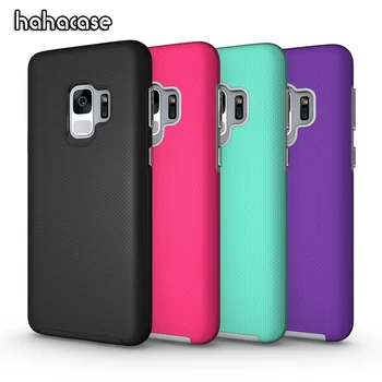 

10pcs Armor Hybrid PC+TPU ShockProof Case For Samsung S9 8 Plus S7 Edge Note9 8 Dual Layer Dirt-resistant Tough Slim Shell Cover