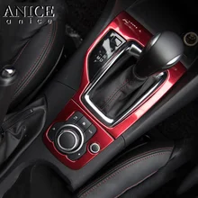 Комплект из 2 предметов сталь Шестерни держателем переключения Панель Накладка подходит для Mazda3 Axela M3- на LHD левой стороны Североамериканская версия