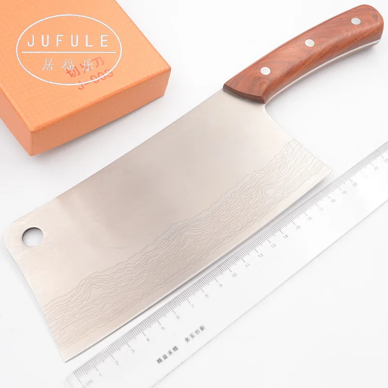 

JUFULE Made J-003 7Cr17MoV composite steel blade red sandalwood handle daily general utility tool Slicing dinner kitchen knife