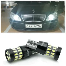 2x светодиодный Canbus T10 W5W 3014 30SMD автомобильная светодиодная лампа накаливания для Mercedes Benz W209 W202 W220 W204 W203 W210 W124 W211 W222 X204