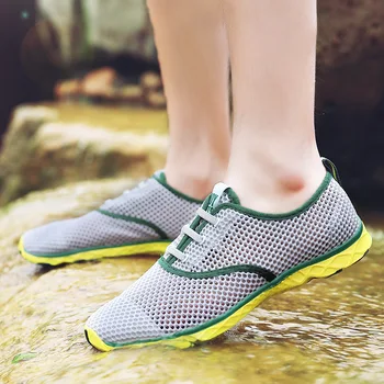 

Summer Breathable Vulcanized Shoes Lightweight Cushion Walking Shoes Men Outdoor Water Shoes Big size 14 zapatillas mujer sapato