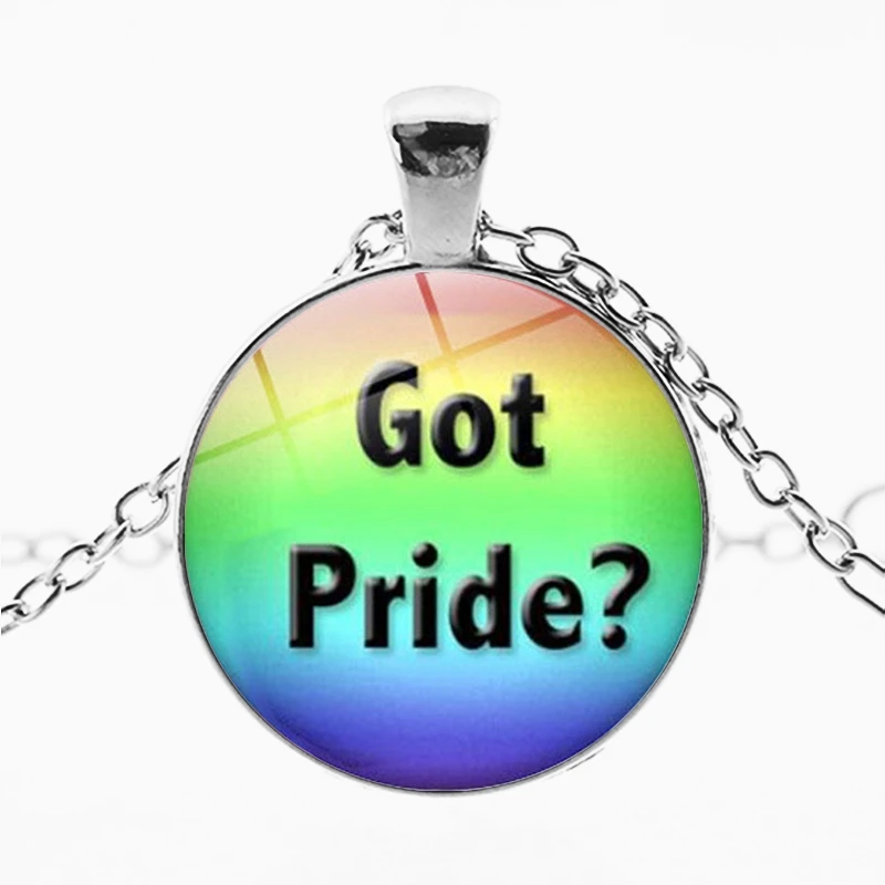 Радужная Бесконечная любовь завоевывает сердце GLBT для лесбиянок геев Прайд бисексуалов транссексуалов мужские ЛГБТ ожерелья ювелирные изделия - Окраска металла: 8
