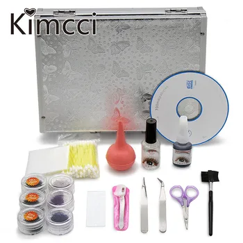 

Kimcci Professional Faux Eyelash Extension Training Kit False Individual Mink Eyelashes Grafting Sets Makeup Cilia Glue Debonder
