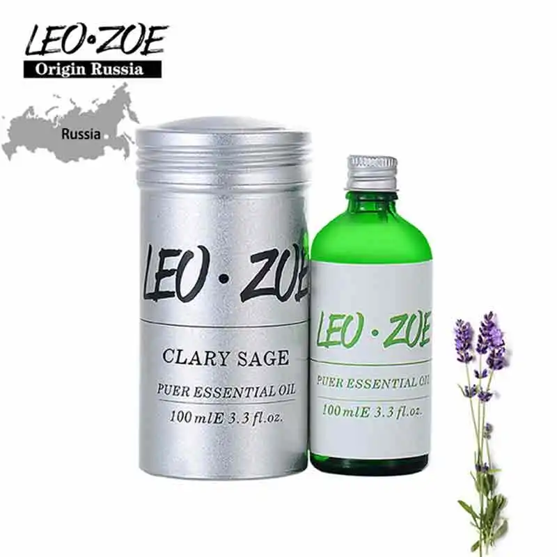 LEOZOE Clary Sage Essential Oil Certificate Of Origin Russia High Quality Aromatherapy Clary Sage Oil 100ML Aceites Esenciales LEOZOE Clary Sage Essential Oil Certificate Of Origin Russia High Quality Aromatherapy Clary Sage Oil 100ML Aceites Esenciales