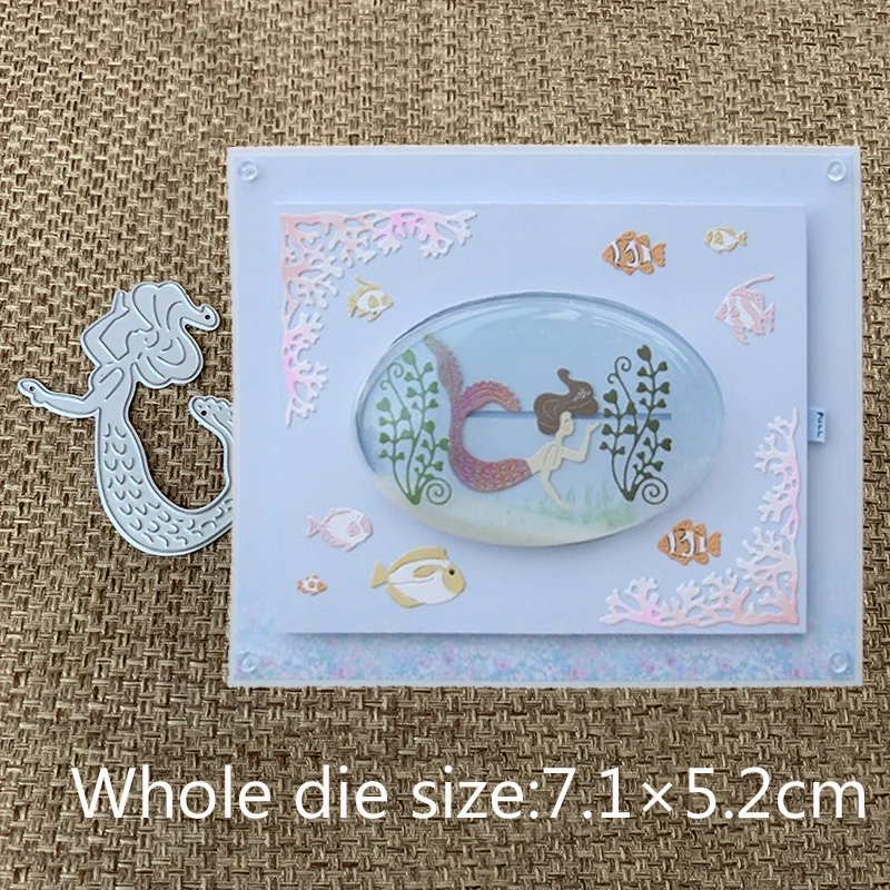 Mermaid Craft Cutting Dies DIY Decorate Scrapbooking Card Embossing Paper one