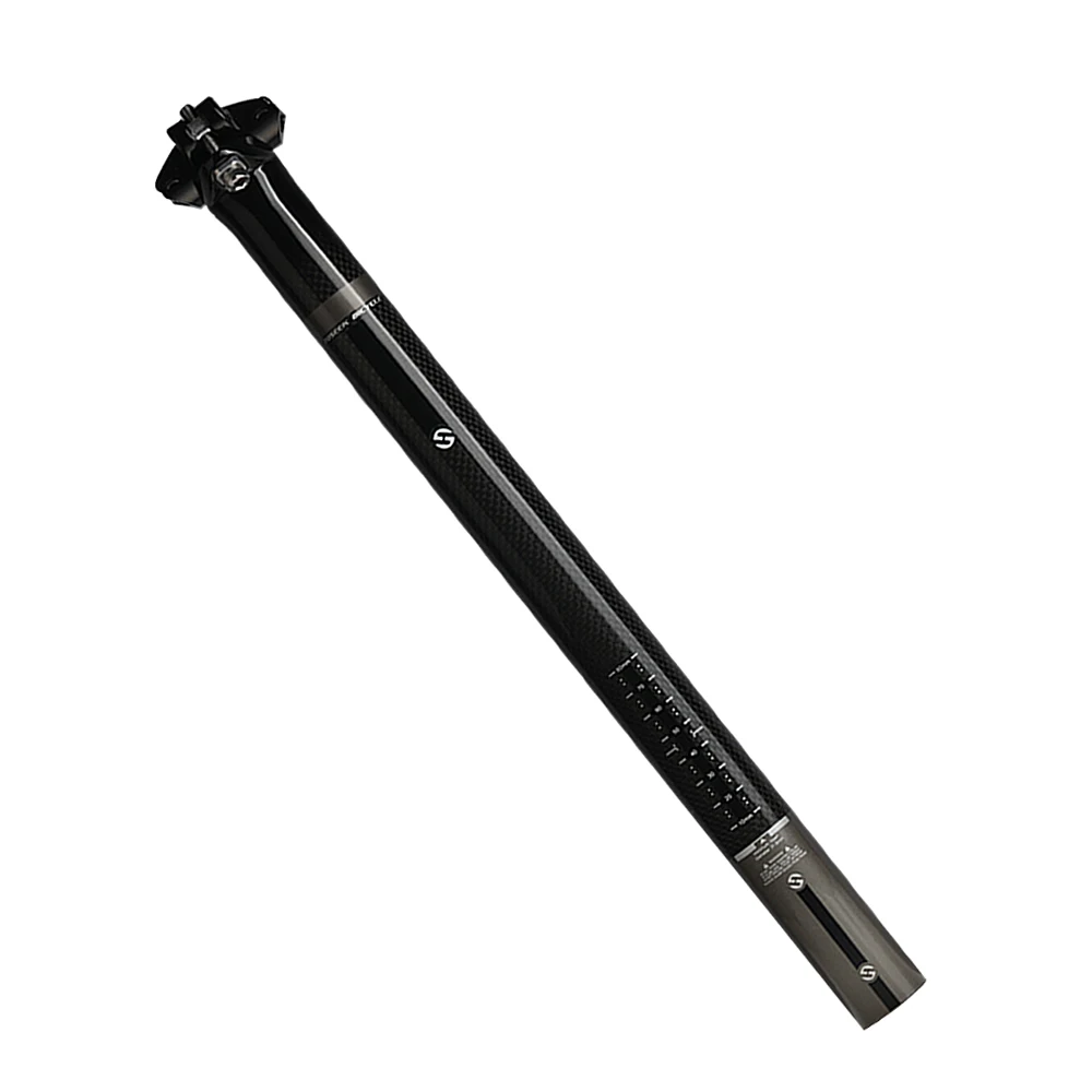

TOSEEK Carbon Seatpost Bicycle 3K Matte Gloss Full Ultra-light MTB Road Bike Racing Seat Post 27.2/30.8/31.6*350/400mm New 2018