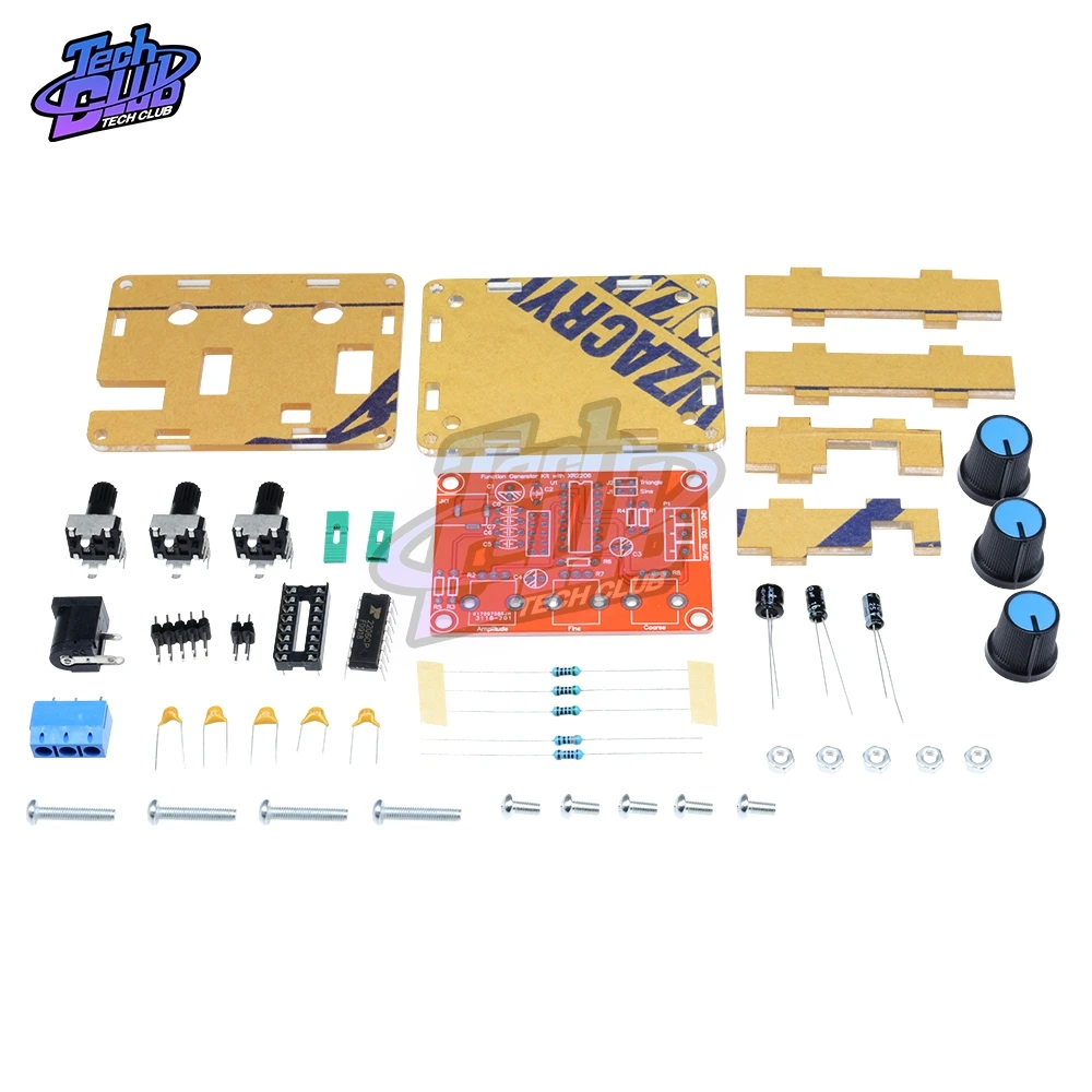 XR2206 генератор сигналов DIY Kit синус/треугольник/квадратный выход 1 Гц-1 МГц генератор сигналов Регулируемая амплитуда частоты