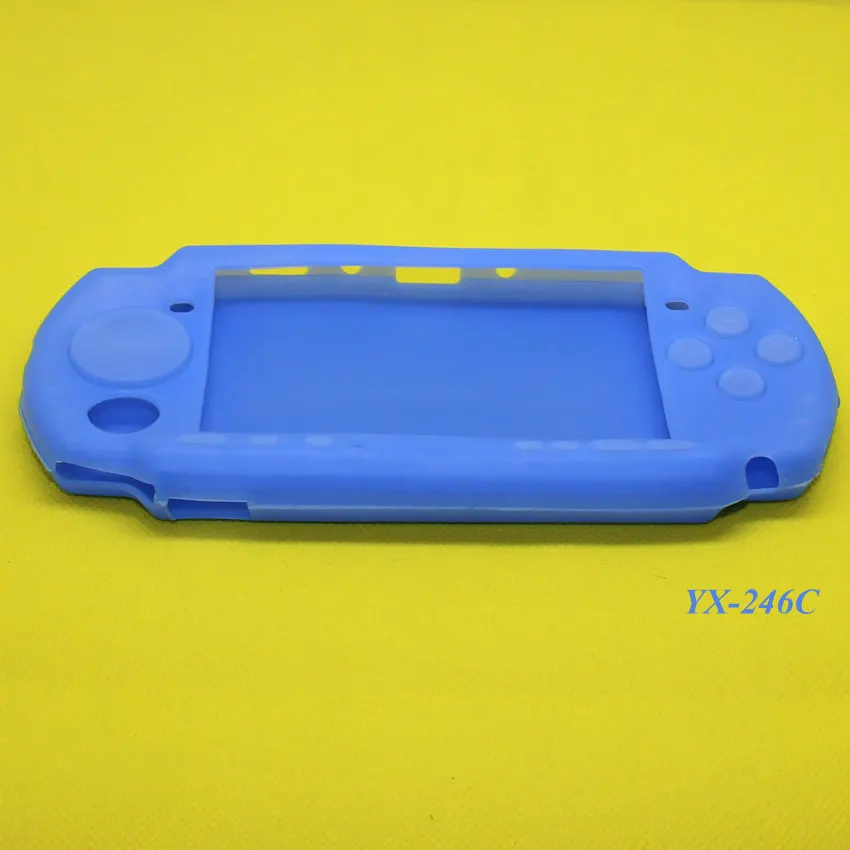 Cltgxdd YX-246, 4 цвета, мягкий силиконовый резиновый чехол для psp 2000 3000, игровой контроллер, мягкий гелевый защитный чехол - Цвет: C for Blue
