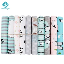 Коллекция мультяшных животных хлопок ткань по метрам для лоскутного шитья Подушка наволочка платье Детская кроватка простыня ткань