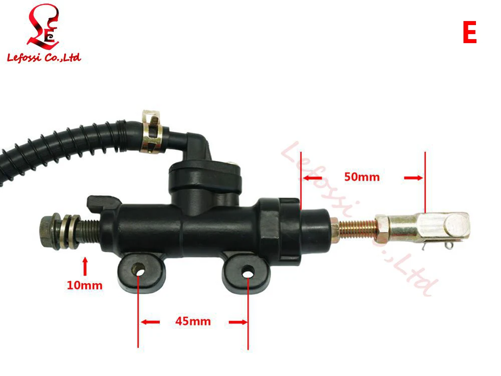 Универсальный Мотоцикл Dirt Pit спортивный велосипед ATV ножной задний тормоз главный цилиндр гидравлический насос для Kawasaki Honda Yamaha Suzuki