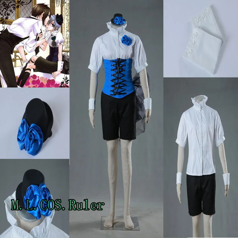 Pretty Suit Cos Black Butler Ciel Uinform Cosplay Costume Women S