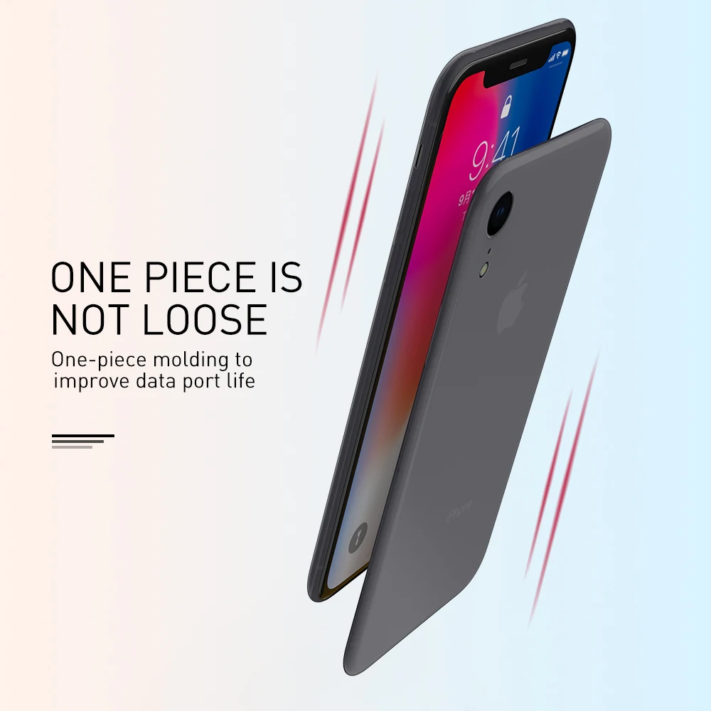 KEYSION чехол для телефона iPhone XS Max XR ультратонкий 0 45 мм Micro матовый мягкий ТПУ