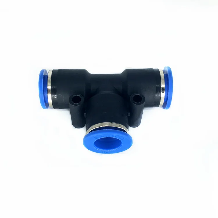 

T Shape Push In Fittings 4mm 6mm 8mm 10mm 12mm 14mm Plastic Fittings Pneumatic Fittings Quick Couplings Plastic Connectors