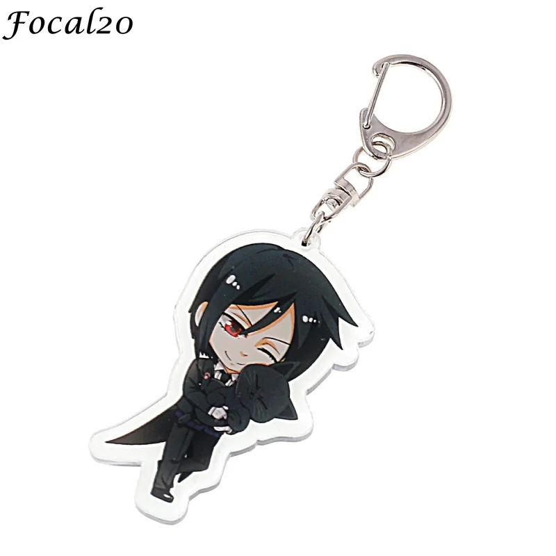 Focal20 Acrylic Japanese Anime Black Butler Unisex Key Chains Double Side Printing Characters for Men Women | Украшения и