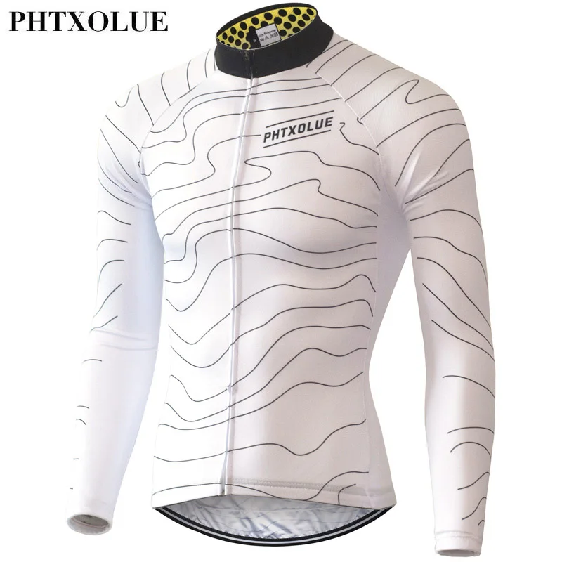 

Phtxolue 2018 Long Sleeve Cycling Jerseys Men Quick-Dry Spring Mountain Bike Clothes Breathable Bicycle Cycling Clothing