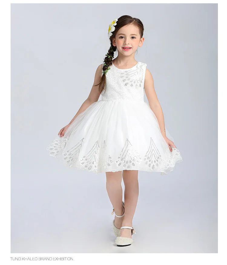 2017 New Teen Girls Dresses Appliques Flower Girl Dress For Wedding And